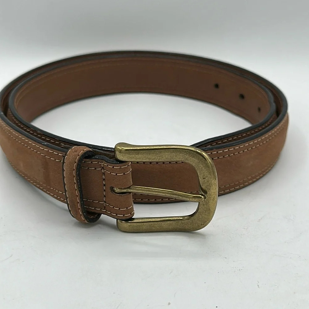 Colours by Alexander Julian tan leather belt, size 36